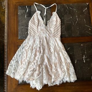 White lace romper!
